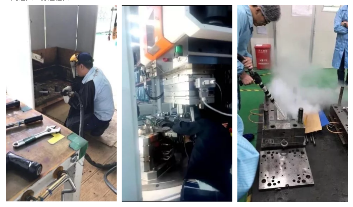 注塑車間(jiān)幹冰清洗機