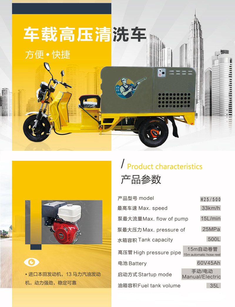 車載高壓清（qīng）洗車H25/500